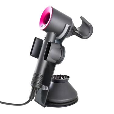 Imagem de Foho Suporte de secador de cabelo para Dyson Supersônico, suporte magnético com organizador de cabos de tomada de alimentação, organizador de banheiro, secador supersônico, difusor e bocais