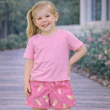 Imagem de Conjunto Infantil Menina Blusa Texturizada e Shorts Estampado em Poliéster 4YOU- Cativa-Feminino