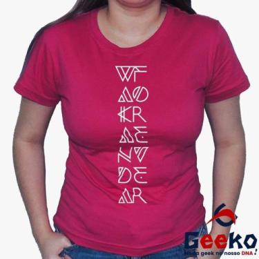 Imagem de Baby Look Pantera Negra 100% Algodão - Wakanda Forever - Black Panther