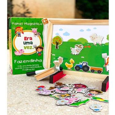 Imagem de Quadro infantil para escrever lousa para criança fazendinha infantil m