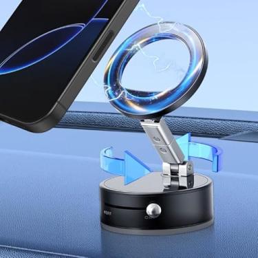 Imagem de Seltureone Suporte magnético de sucção a vácuo 360° giratório e dobrável para todos os telefones celulares