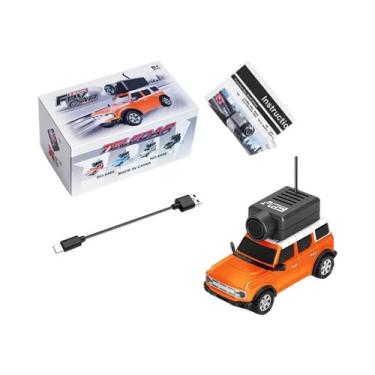 Imagem de Carro RC Mini FPV Em Escala 1/64 Com Câmera HD E Controle Remoto Com G