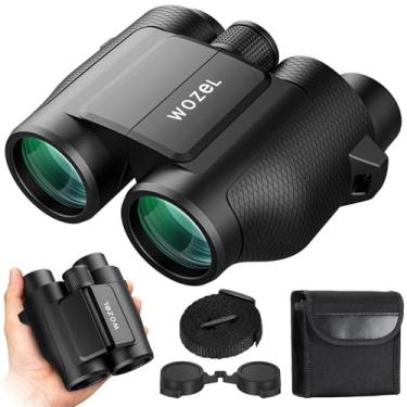 Imagem de Binóculos compactos 20 x 25 para adultos e crianças - Binóculo WOZEL HD com ocular grande - Binóculos pequenos leves de alta potência de foco fácil para observação de pássaros, viagens, caça, passeios