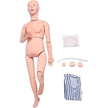 Imagem de Manequim de treinamento de habilidades de enfermagem - Corpo inteiro em tamanho real com 3 módulos de injeção, avental de paciente e cateter urinário para treinamento médico e simulação