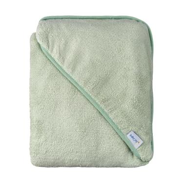 Imagem de Toalha de Banho Baby Joy Super Seca com Capuz de Canto 75x75 cm – Verde