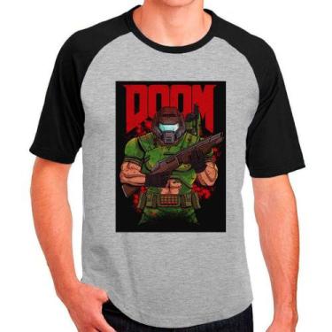 Imagem de Camiseta doom jogos games camisa masculina lançamento 01 - DESIGN CAMI