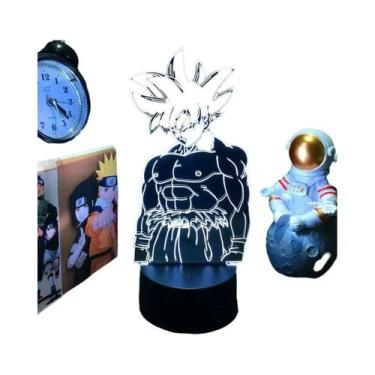 Imagem de Figura De Anime Dragon Ball Z Com Luz Noturna LED, Lâmpada 3D Goku Veg