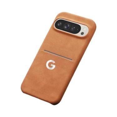 Imagem de Capa De Couro Macio Botânico Para Google Pixel, Capa Traseira Protetor