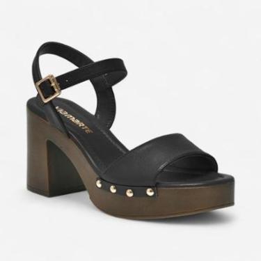 Imagem de Sandália Plataforma Via Marte Preta-Feminino