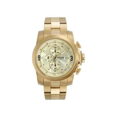 Imagem de Relógio Seculus Masculino Dourado Cronografo 44175gpsvda2-Masculino