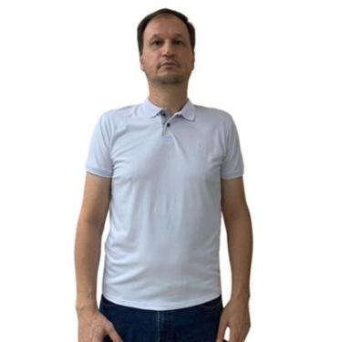 Imagem de Camisa Sallo Gola Polo Slim Básica Branca 4711-Masculino