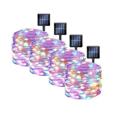 Imagem de Luzes De Fada Solares À Prova d'Água Para Exterior, Cordão De LED 7M 1