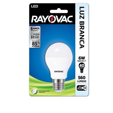 Imagem de Lampada Rayovac Led A55 6w Bivolt Branca