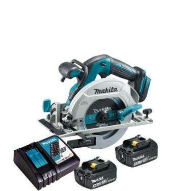 Imagem de Serra Circular 2 Baterias 18v 3ah Makita 6.1/2 Dhs680z Makita