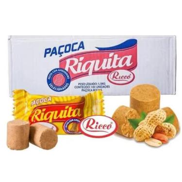Imagem de PAÇOCA RIQUITA ROLHA CX 100x15g