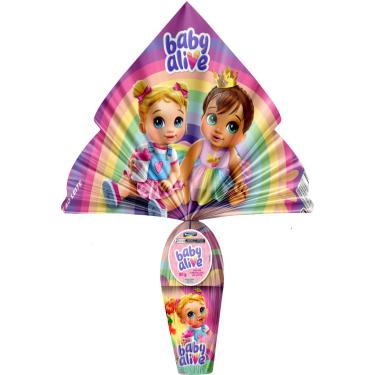 Imagem de Ovo de Páscoa Montevergine Intantil Chocolate ao Leite com Copo Sortido de Brinde Baby Alive 80g