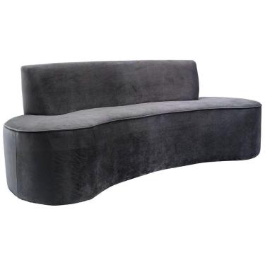 Imagem de Sofá 02 Lugares 150cm Mônaco Veludo Titânio - Nexta Casa