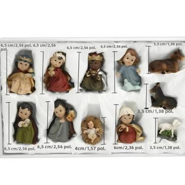 Imagem de Conjunto De 11 Figuras De Presépio Em Resina, Decoração De Natal, Orna