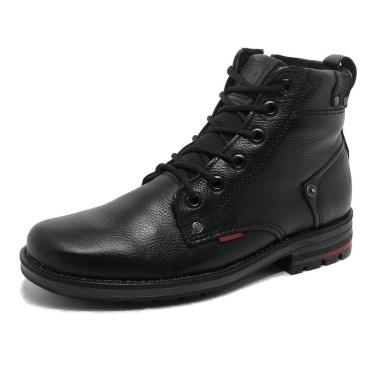 Imagem de Bota Coturno Masculina Conforto em Couro Pegada
