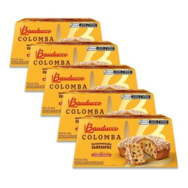 Imagem de Colomba Bauducco Frutas Cristalizadas Kit 5 Colombas 400G