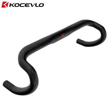 Imagem de Guidão De Bicicleta De Estrada Em Fibra De Carbono Preto Fosco 400/420