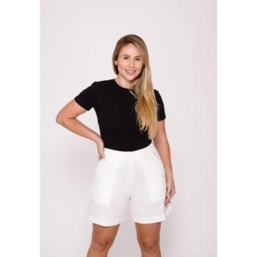 Imagem de Shorts Feminino 7946 Branco-Feminino