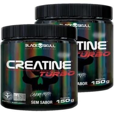 Imagem de Kit 2X Creatina Monohidratada Creatine Turbo Black Skull 150g Energia 