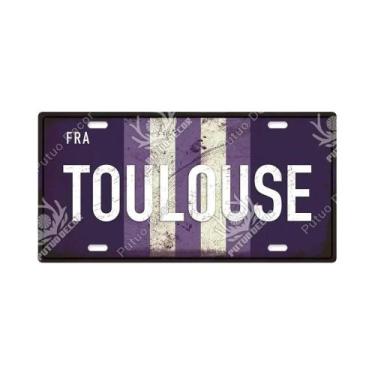 Imagem de Placa De Metal Vintage Francesa Com Tema Urbano, Placa Decorativa De E