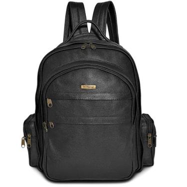 Imagem de Mochila Grande De Couro Masculina Para Notebook E Viagem - Le Voyage, 