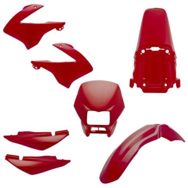 Imagem de Kit Carenagem 5 Peças Pro Tork Moto Honda Bros 150 2003 2004 2005 2006