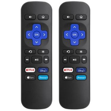 Imagem de (Pacote com 2) Controle remoto de substituição para Roku Box, Express,