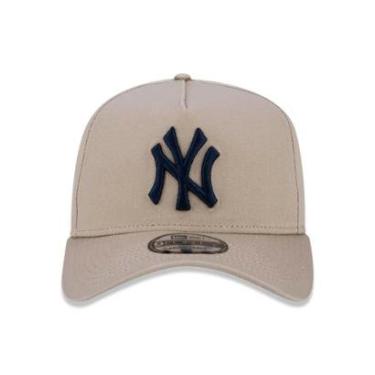 Imagem de Boné New Era 9Forty New York Yankees A-Frame Bege Snapback Aba Curva-Masculino