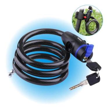 Imagem de Cadeado Espiral Bike Com Chave Suporte 12mm x 120cm - Congratulations 