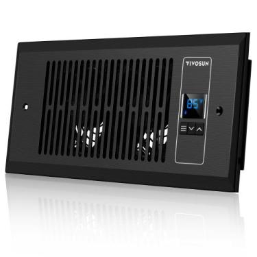 Imagem de Registre o ventilador de reforço VIVOSUN Quiet Smart Vent Black 4x10