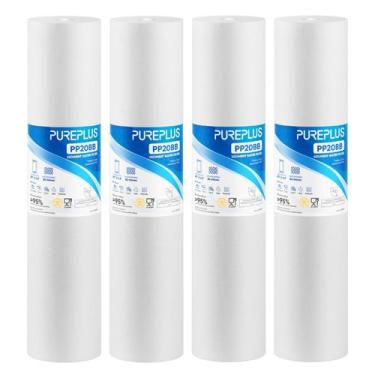 Imagem de Cartucho de filtro de água PUREPLUS 20 Micron 20 x 4,5, pacote com 4