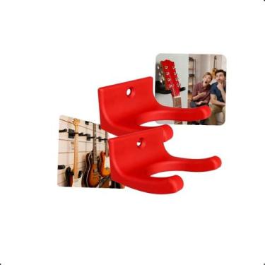 Imagem de Kit 2 Suporte Para Guitarra De Parede Vertical Universal Ideal Para Ba