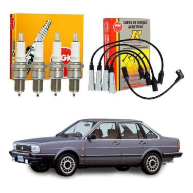 Imagem de Kit Vela Cabo Ngk Santana 1.8 2.0 Gasolina 1984 A 1990