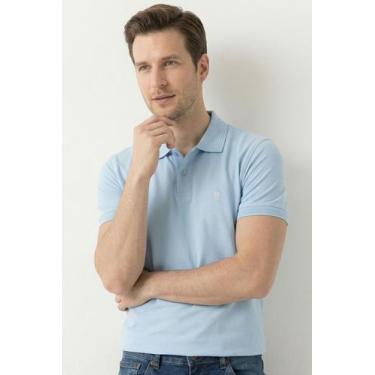 Imagem de Polo Piquet Lisa Premium Polo Wear Azul Claro, Azul claro, GG