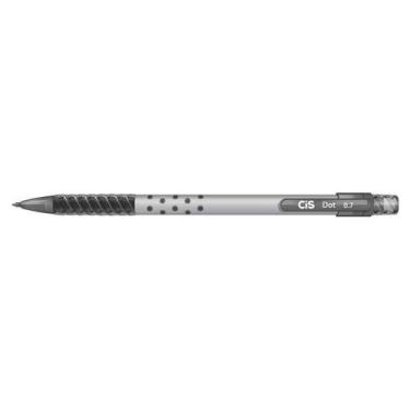 Imagem de Lapiseira CIS Dot 0.7mm  Design Moderno e Escrita Suave -, Prata
