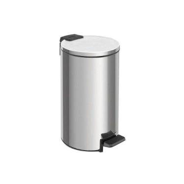 Imagem de Lixeira Tramontina Loop Com Pedal 5l Redonda Inox Polido Inox Polido
