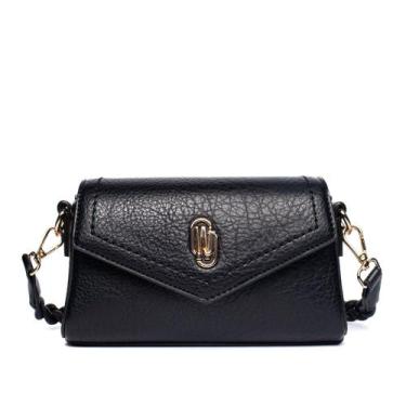Imagem de Bolsa Feminina WJ Clutch Pequena Preto, Preto, Único