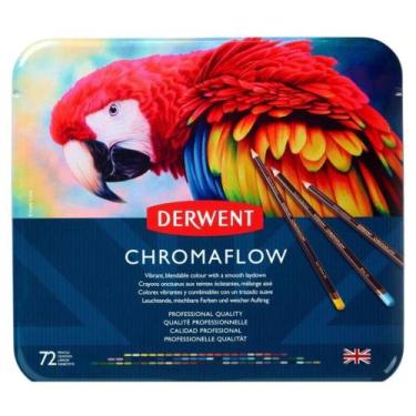 Imagem de Lápis De Cor Permanente Derwent Chromaflow 72 Cores