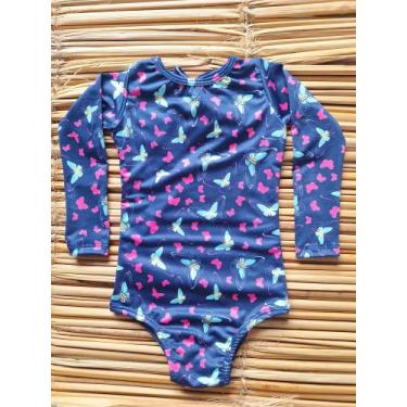 Imagem de Maiô manga longa UV50+ - Ohana Fashion, Borboletas, 2