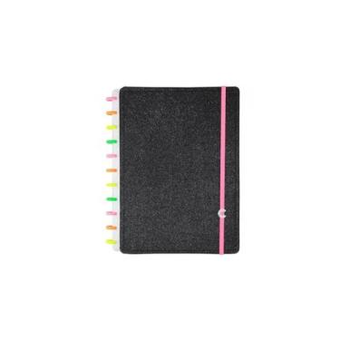 Imagem de Caderno Inteligente Lets Glitter Neon Black - Grande