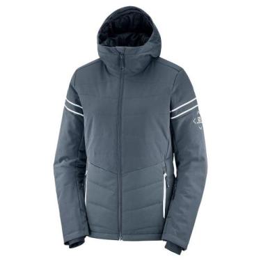 Imagem de Jaqueta Salomon Ski Edge Neve Impermeável Feminina Cinza, Cinza, P