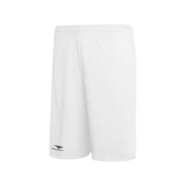 Imagem de Calção Bermuda X Juvenil Dry One Branco Futebol Corrida Treino Penalty