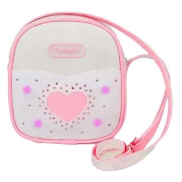 Imagem de Bolsa Infantil Pampili 600.1085, Branco, Rosa neon, UN