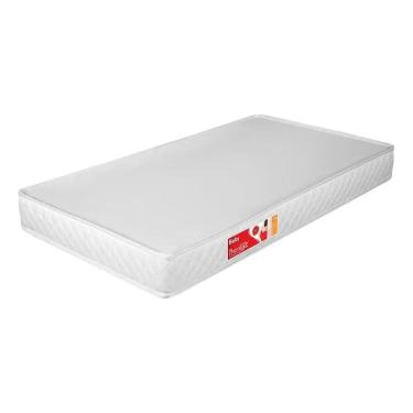 Imagem de Colchão para Berço Infantil Conforto 130 x 60 cm de Espuma Branco Liso Prorelax