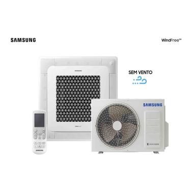 Imagem de Ar Condicionado Cassete 4 Vias Samsung Windfree Inverter 18000 BTUS Quente Frio 220V AC018DN4DKG-AZ