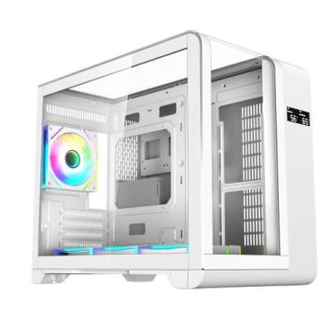 Imagem de Gabinete Gamer Mini Tower Vidro Temperado Curvado White M-ATX/ITX Sem 